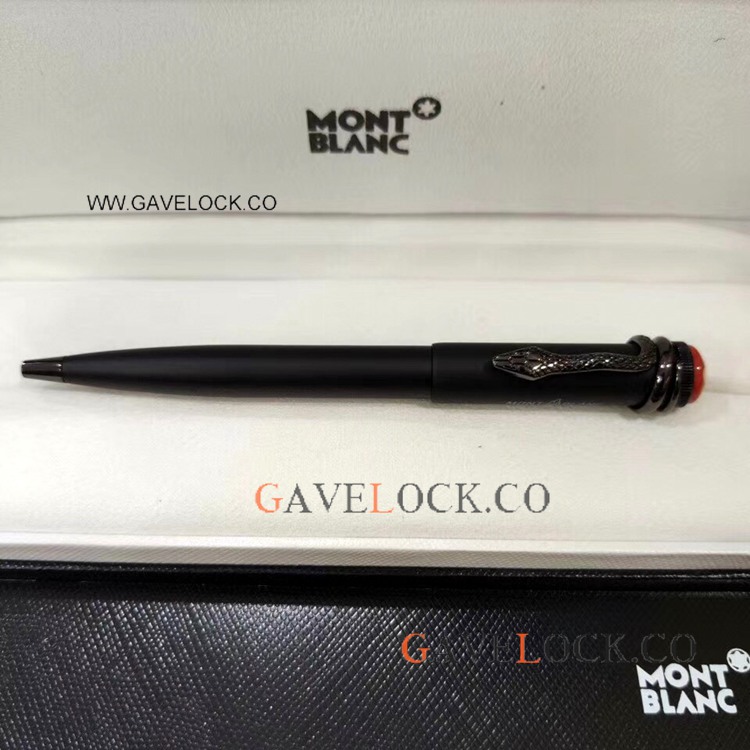 Buy Copy Montblanc Rouge et Noir All Black Matte Ballpoint Gift